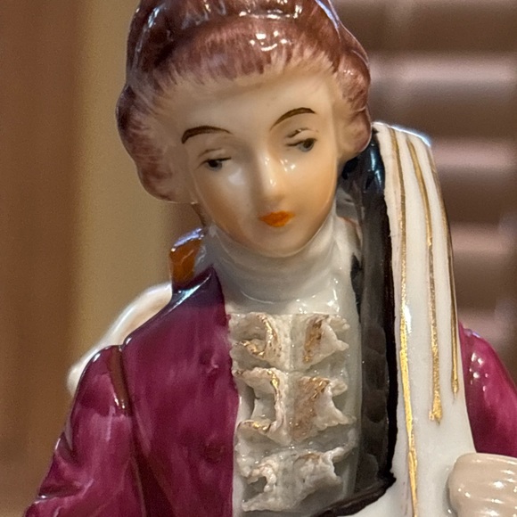 Vintage Dresden style porcelain decoration of Musicians home decor beautiful - Picture 4 of 16